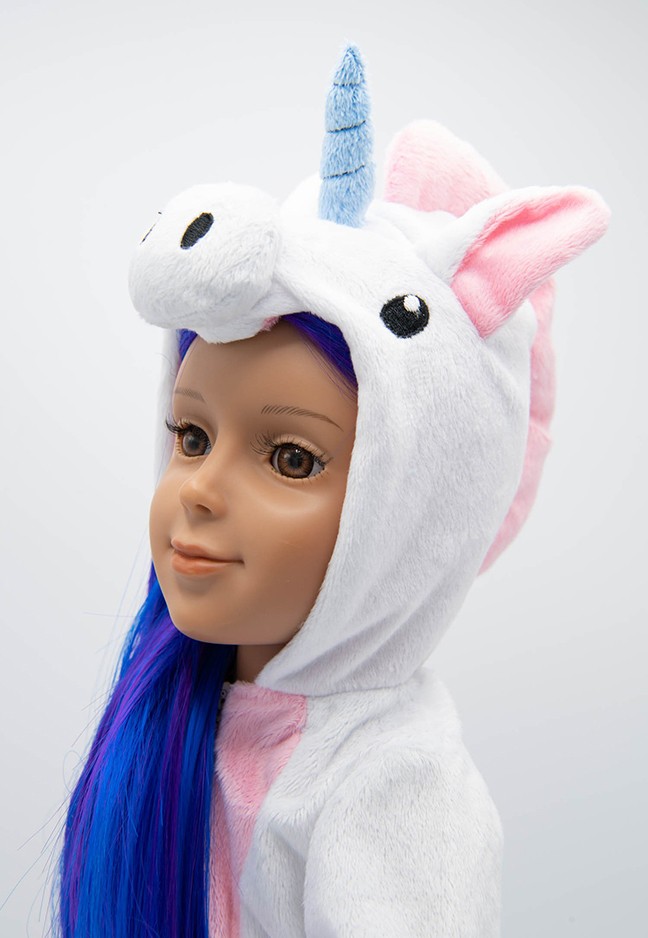 I'M A GIRLY I trendy unicorn pyjama I doll clothes