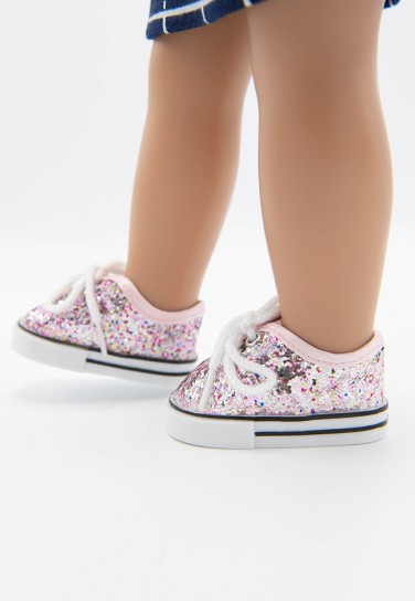 ROSE GOLD GLITTER SNEAKERS